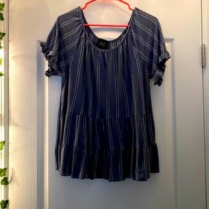 Jean blue color blouse